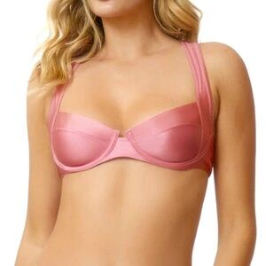 NWT PQ Swim Perla Halter Bikini Top